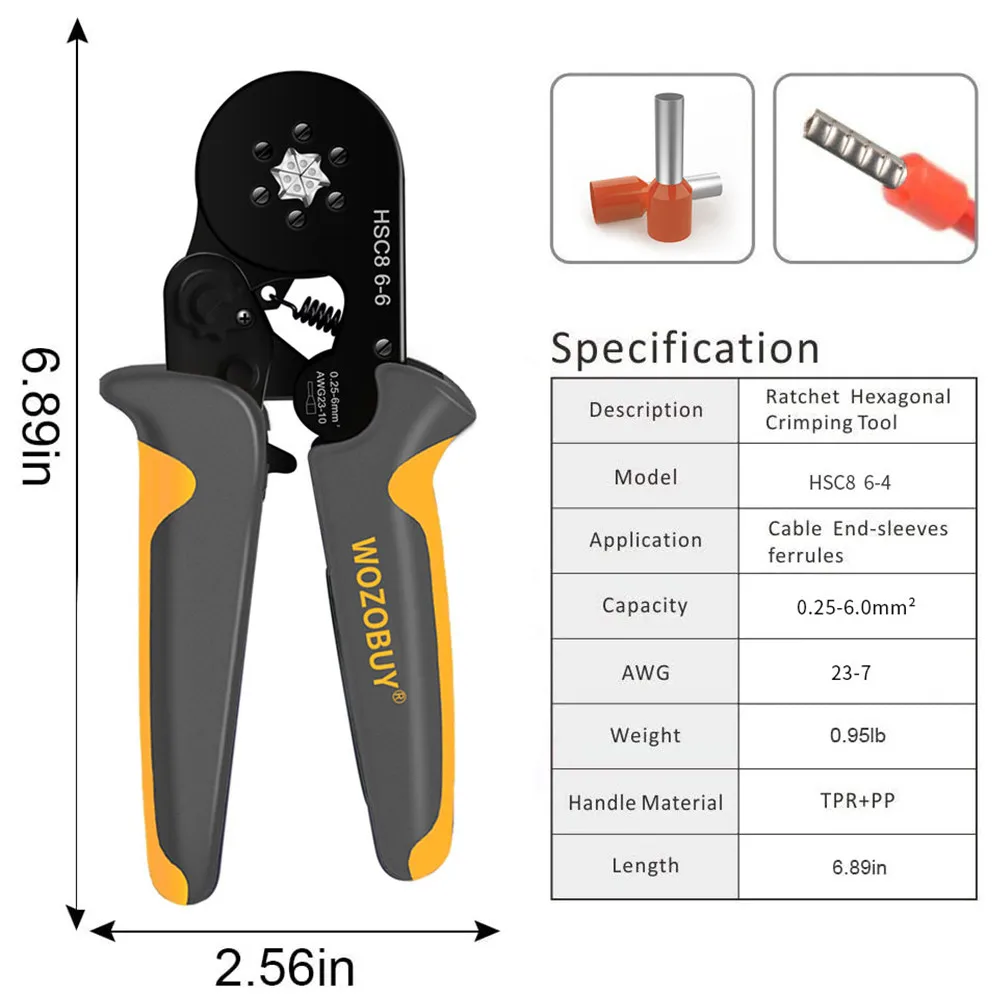Щипцы для обжима обжимных наконечников набор инструментов проводов с 1200