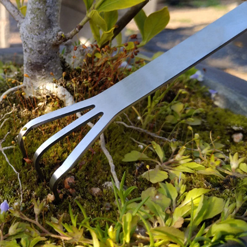 Бонсай растение из нержавеющей стали корень грабли шпатель твердая почва дома