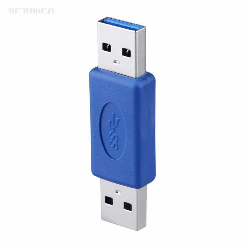 

100PCS USB3.0 Type A Male to Male Connector Plug Adapter USB3.0 Converter USB3.0 A Male To A Male M-M Coupler Adapter Connector