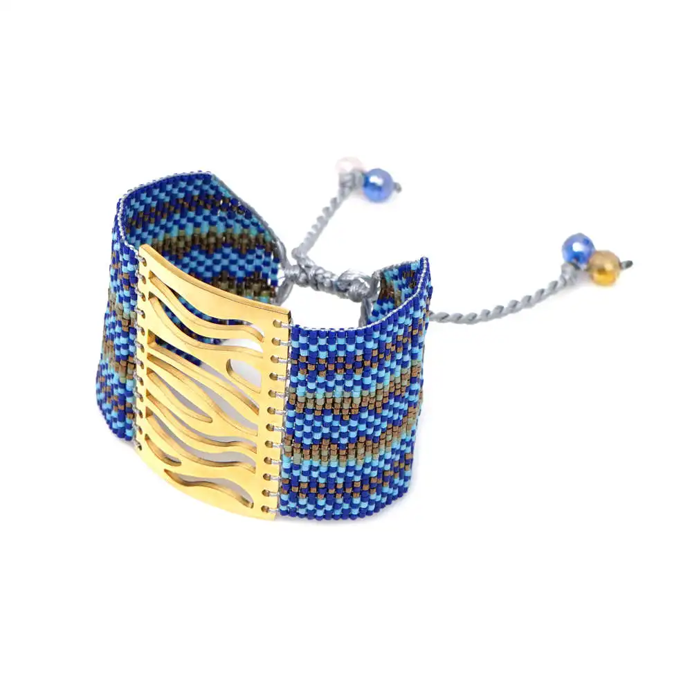 Go2boho MIYUKI, браслет от сглаза, ювелирные изделия для женщин, браслеты, Mujer,, богемные, летние, Хамса, ручная работа, браслеты на запястье, тканые, ручной работы