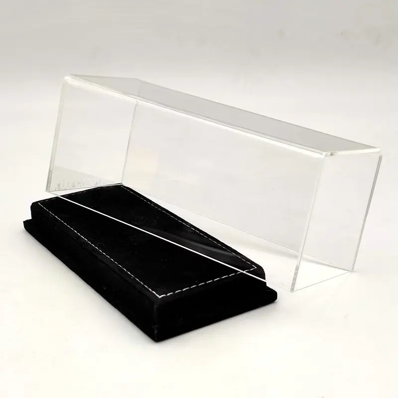 1:43 Thicken Acrylic Case Models Car Display Box Transparent Dustproof Black Flannel Bottom 17CM | Игрушки и хобби