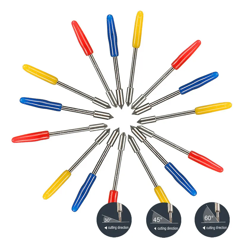 KZTech 15 шт. виниловый резак гравировальный станок лезвия для графтек CB09 + 1 высокая