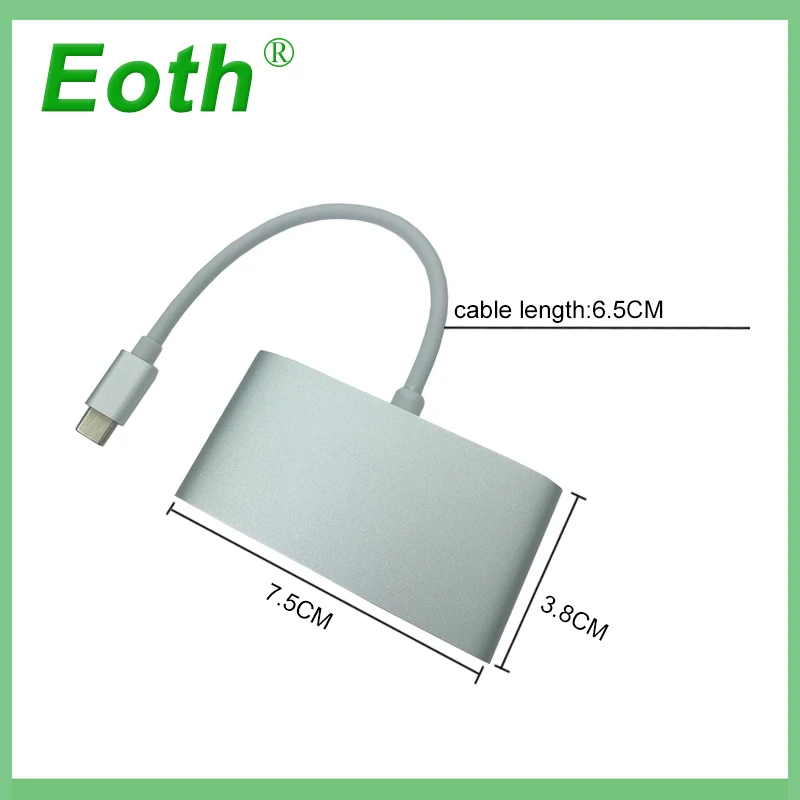 Кабель-адаптер Eoth USB 3 1 Type C женский для Macbook 12 дюймов Chromebook Pixel Lumia 950XL | Компьютеры и