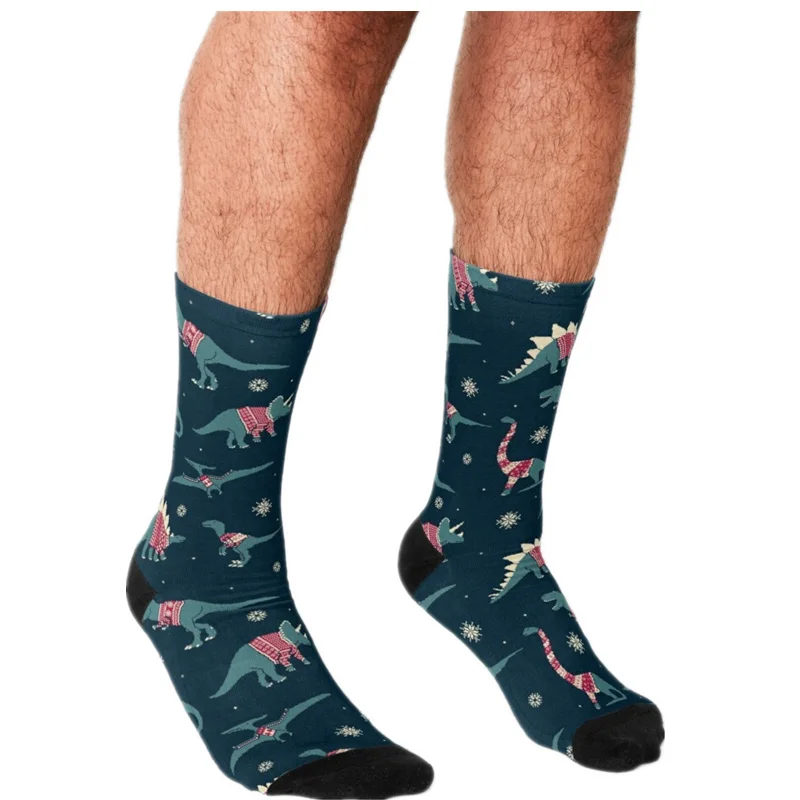 Носки мужские/женские Смешные в стиле Харадзюку рождественские свитера с