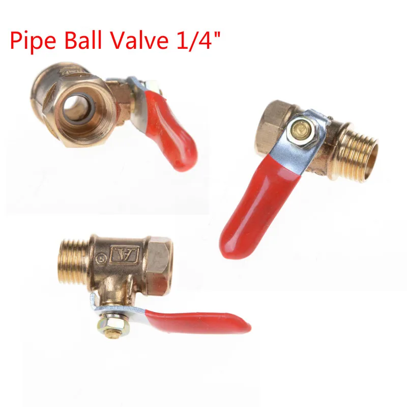 

1PC Straight 1/4 Male To Female Pipe High Quality Pipe Ball Valve 1/4" Sanitary Shut-off Ball Valve