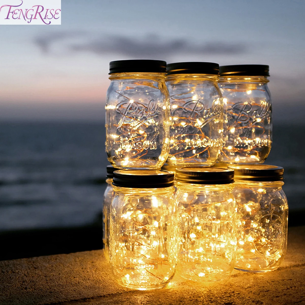 FENGRISE Mason баночки бра домашний Настенный декор деревенское свадебное украшение