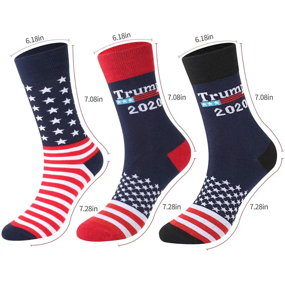 Креативные носки Дональд Трамп 2020 сделай Америку великим снова Национальный