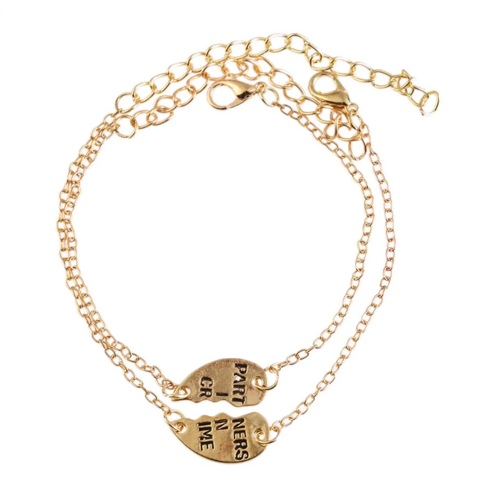 2 шт. браслеты для девочек в форме сердца|Цепочки и браслеты| |