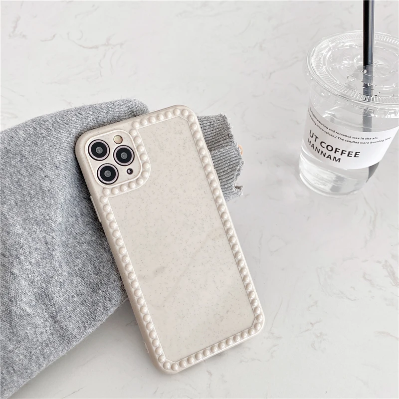 Милый однотонный чехол для телефона iphone 11 Pro Xs Max SE 2 2020 7 8 plus X XR Роскошные блестящие