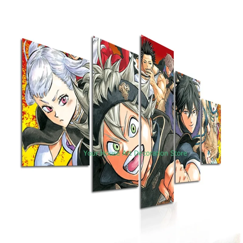 

Wall Art Cartoon Figures Canvas Painting Poster Print Picture Artwork for Kids Bedroom Home Decoration