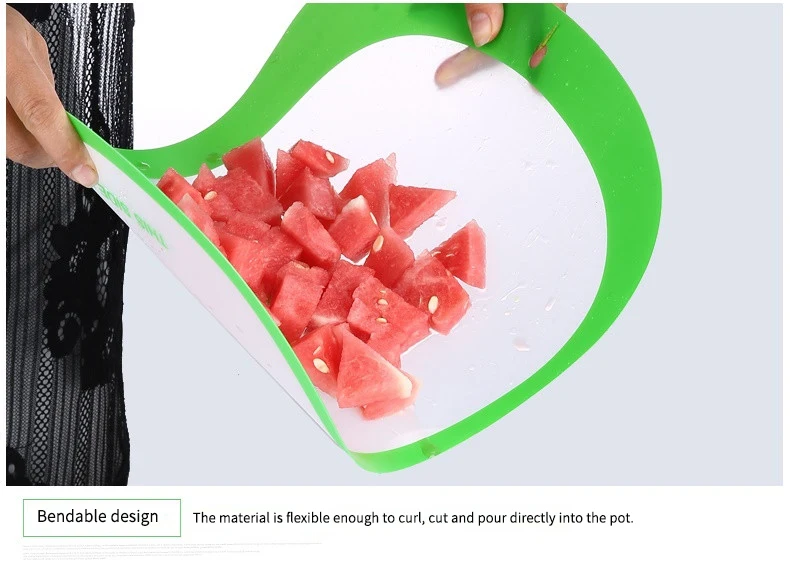 Пластиковая разделочная доска нескользящая матовая кухонная инструмент для