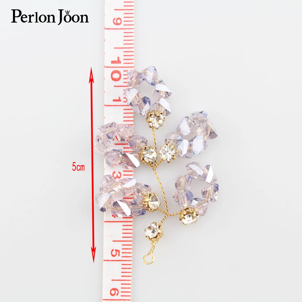 5PCS Crystal beaded handmade diy jewelry accessories fashion hair bow earrings brooch making SJ005 | Дом и сад