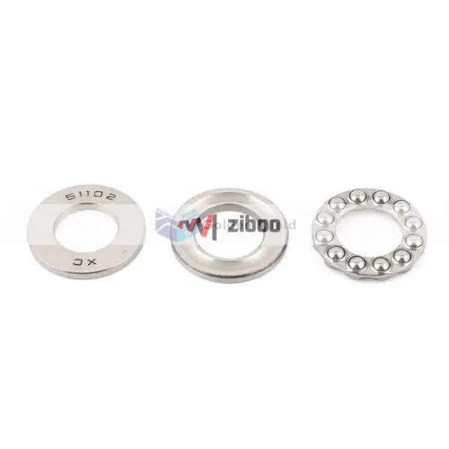 

3Pcs 51102 Carbon Steel Needle Roller Thrust Ball Bearing.