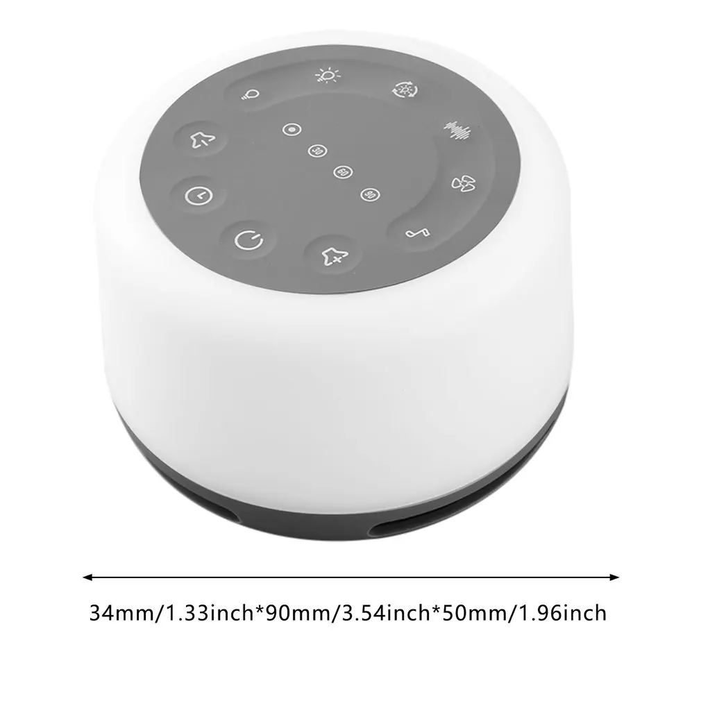 

New White Noise Sound Machine For Sleeping With 24 Relaxing High Fidelity Soothing Sound 7 Color Night Light For Office Baby