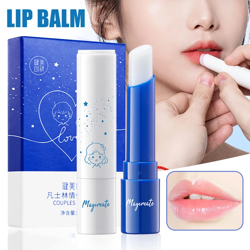 

Newly Set of 2 Lip Balm Lip Moisturizer Set Strawberry & Lemon Flavor Moisturizing & Nourishing Lip Care for Couple Lip Balm