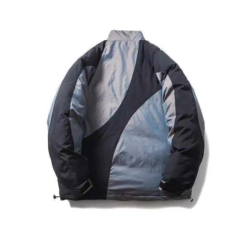 Men's Jacket American Stitching Standing Collar Winter Men's Clothing Loose And Thick Men's Cotton Clothing Trendy Menswear