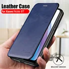 Чехол-книжка для xiaomi redmi note 8 t, кожаный, с подставкой