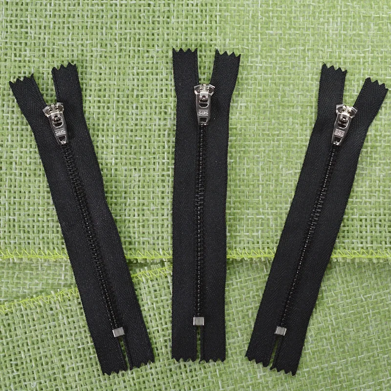 

SBS black metal pants chain leather bag jacket zipper accessories lock pocket zipper