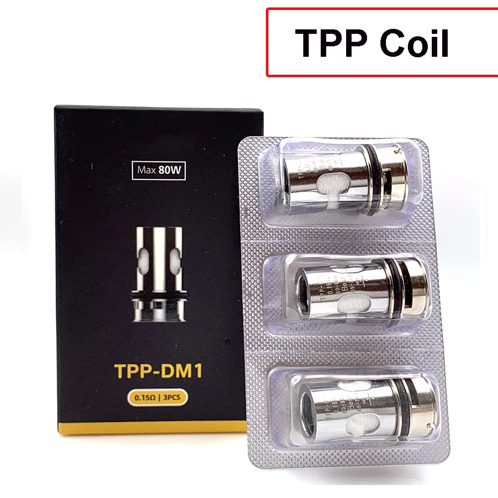 

RunVape TPP DM1 Coil DM2 0.15ohm 0.2ohm PnP Vinci Coils for for E Cigarette Drag 3 Drag X Plus Pod Kit