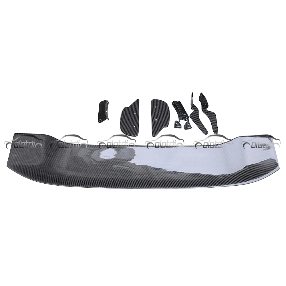 Углеродное волокно задний багажник спойлер автомобиля крылья для Honda FIT 2006 2010 JS