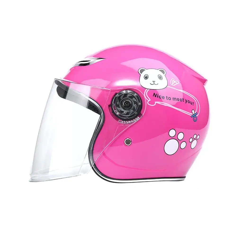 

Motorcycle Helmet Open Motorcycle Electric Bike Running Men, And Women Four Children Helmet Helmet Half Seasons Z7P8