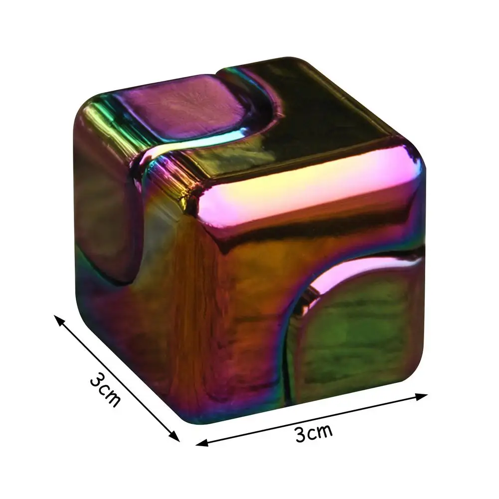 

Spinning Top Colorful Innovative Aluminum Alloy Recreational Toys Hand Spinner Silent Top Finger Spinner Reduce Stress Toy Gift