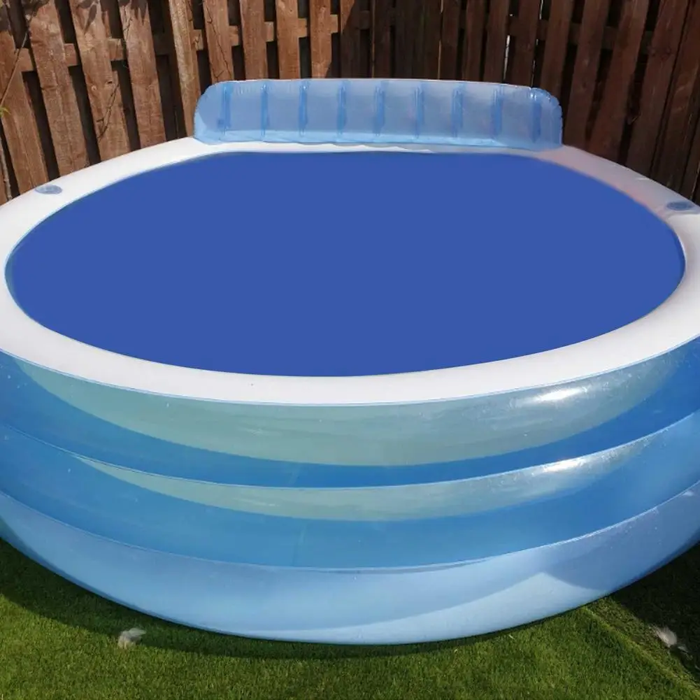 

Крышка для бассейна на солнечной батарее, круглая Водонепроницаемая Защитная крышка 210D, теплоизоляция, сохранение тепла, пылезащитный чехо...