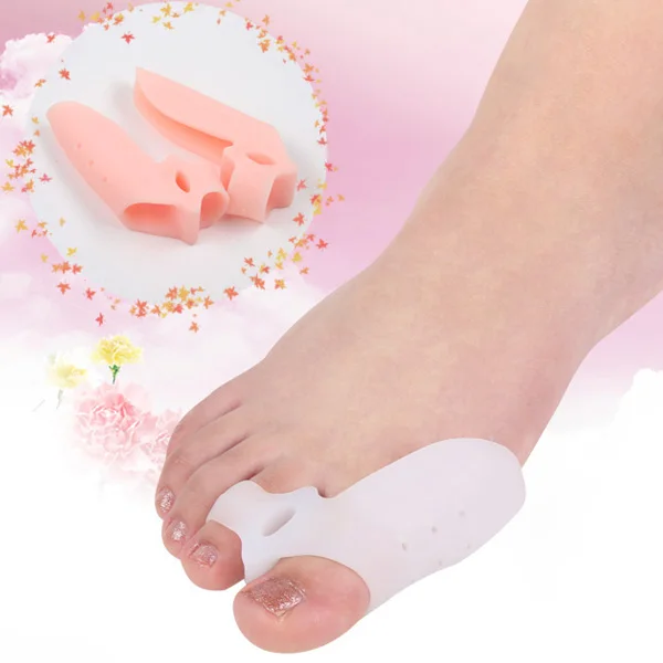 2 шт. гелевый ортопедический коррекция большого пальца ноги силиконовые