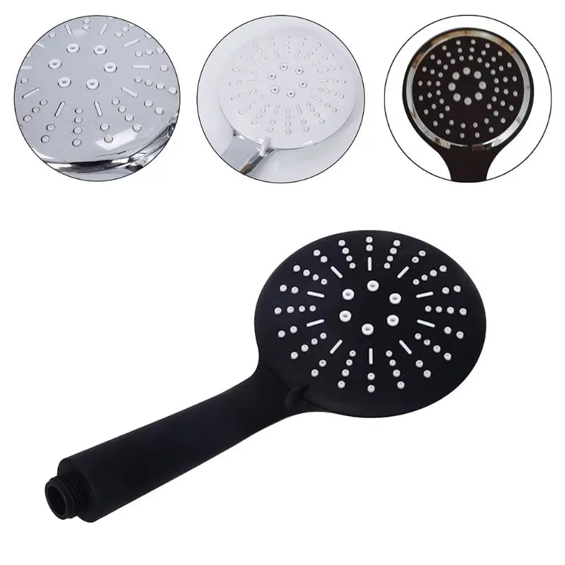 Черная круглая насадка для душа ванной комнаты регулируемая ручная душа|Душевые