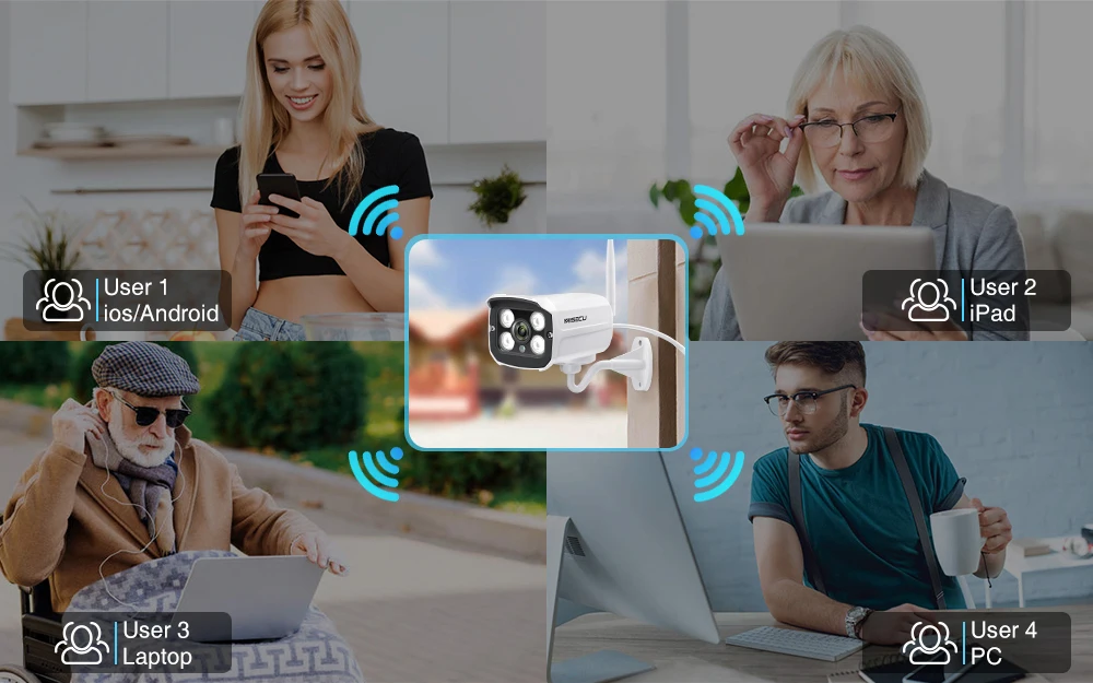 MISECU безопасности Видео IP камера аудио беспроводной 1080P 720P Металл Открытый Водонепроницаемый P2P CCTV камера ночного видения SD слот для карты