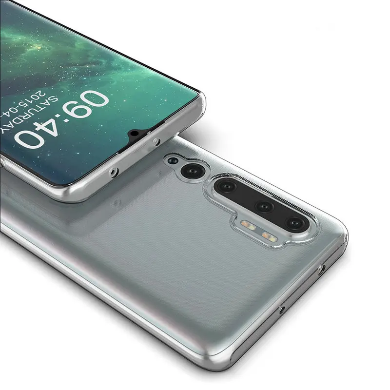 Прозрачный силиконовый чехол для Xiaomi Mi Note 10 Note10 Pro 128 ГБ 256 мягкие чехлы телефонов |