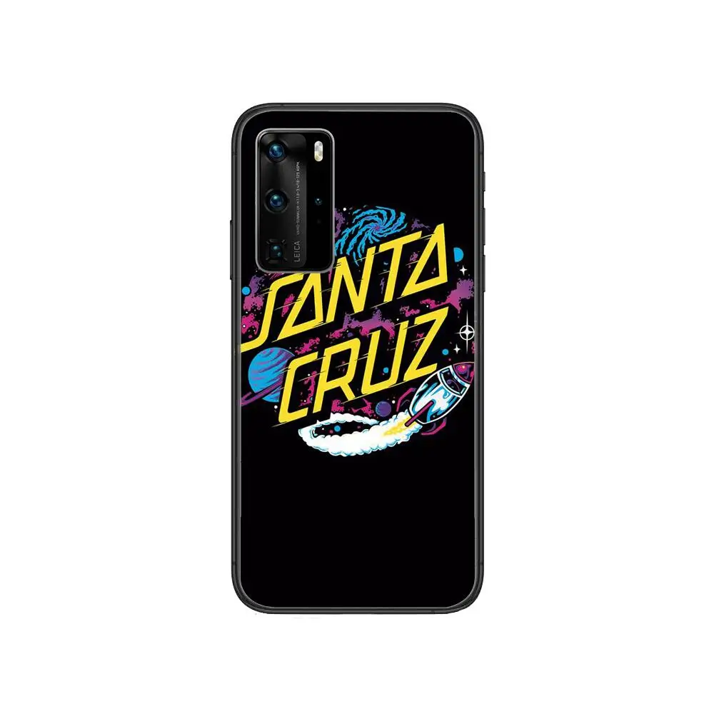 

Santa Cruz Skateboarding Art Clear Phone Case For Huawei Honor 20 10 9 8A 7 5T X Pro Lite 5G Black Etui Coque Hoesjes Comic Fa