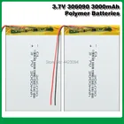 Литиевая батарея 306090 3000 мАч 3,7 В, литиевая полимерная аккумуляторная батарея для Bluetooth гарнитуры MP3 MP4 MP5 GPS PSP MID