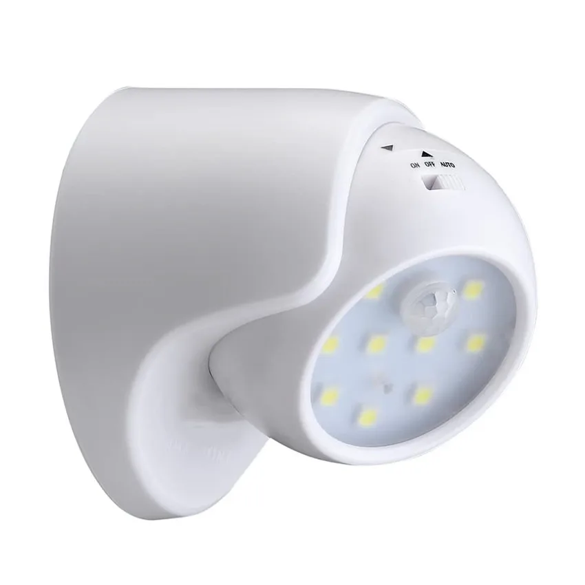 

PIR Motion Sensor 9LEDs Night Light 360 Degree Rotation Wireless Detector Night Light Wall Lamp Auto On/Off Closet Hallway Light