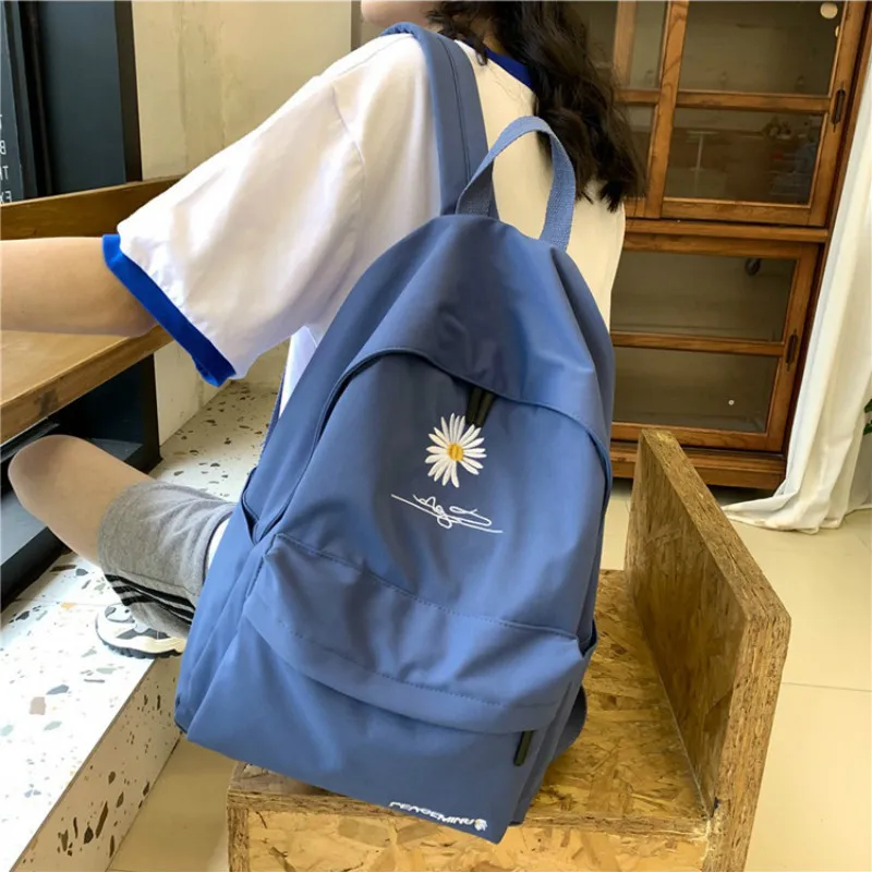 

Нейлон корейские женские рюкзак 2020 Новый высокой емкости Студенческая школьная сумка многофункциональный фонарик для использования вне д...