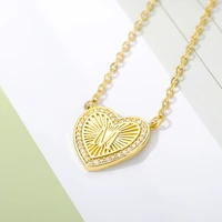 kpop alphabet heart pendant necklaces for women zircon crystal initial letter necklace best friend jewelry gifts collares