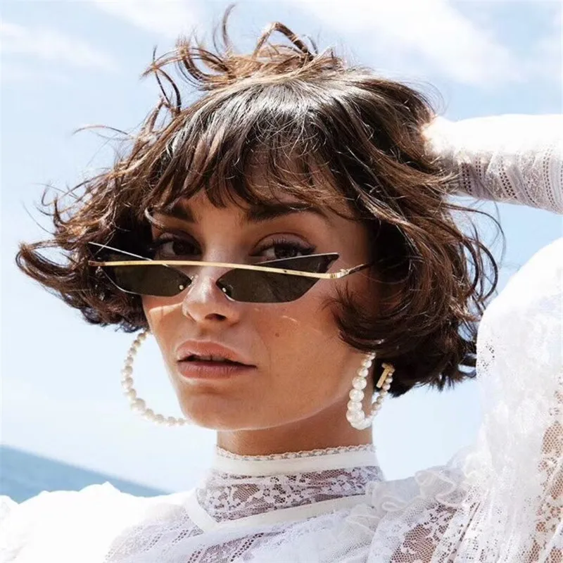 2020 летние модные солнцезащитные очки унисекс разноцветные маленькие