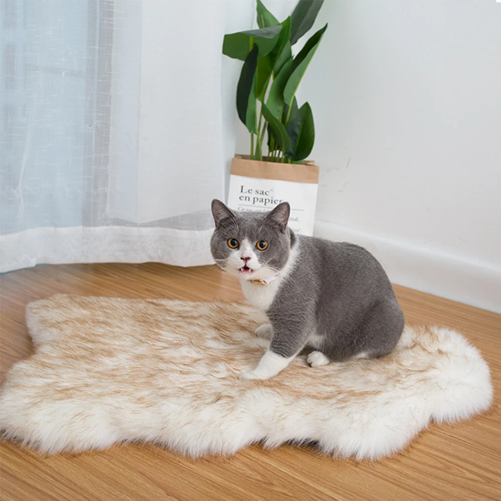 

cats bed cushion Mat dog Underpad nest blanket Coop kennels mattress Big puppy small breeds Plush Furry soft pet accessories