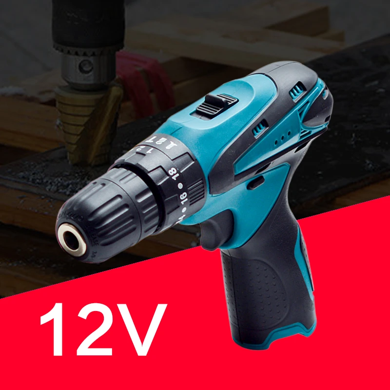 

12V Electric Drill Cordless Screwdriver Lithium Battery 32N.m Torque Mini Drill Cordless Screwdriver Power Tools Cordless Drill