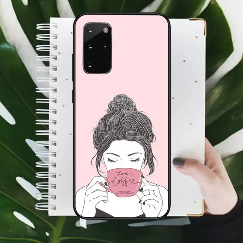 

Coffee Girl OK but First Phone Case For Samsung Galaxy S5 S6 S7 S8 S9 S10 S10e S20 edge plus lite