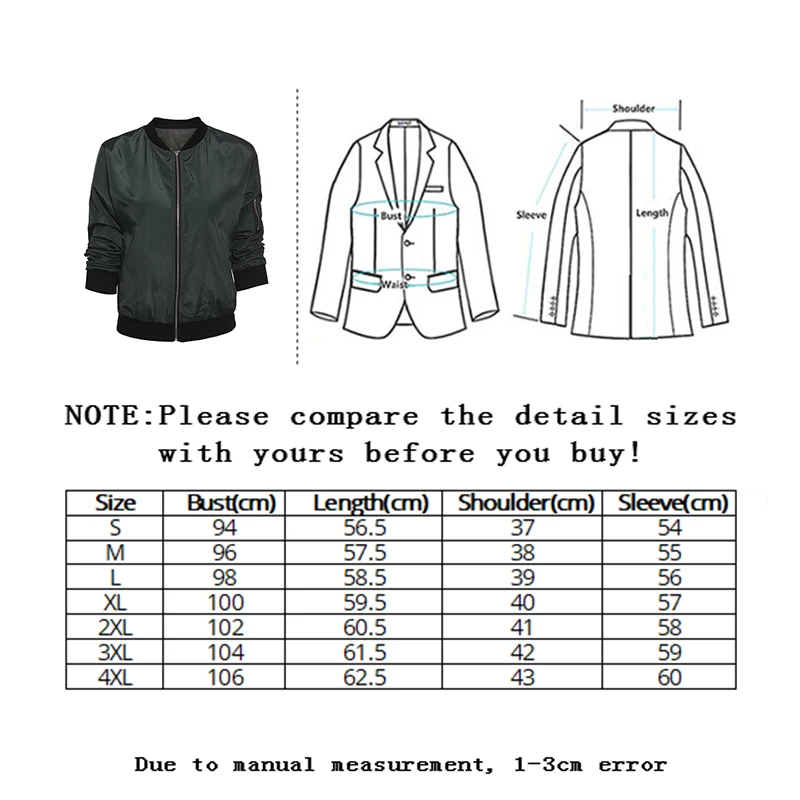 

Vangull 2020 Fashion Windbreaker Jacket Women Plus size Coat Long Sleeve Basic Jackets Bomber Thin Women's Jacket Female Outwear