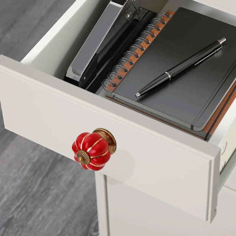 10 шт. старинная Мебельная ручка дверные ручки тыквенные керамические для шкафов