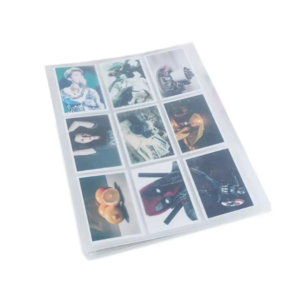 3-дюймовый бумажник с 360 карманами фотоальбом из искусственной кожи Вертикальный