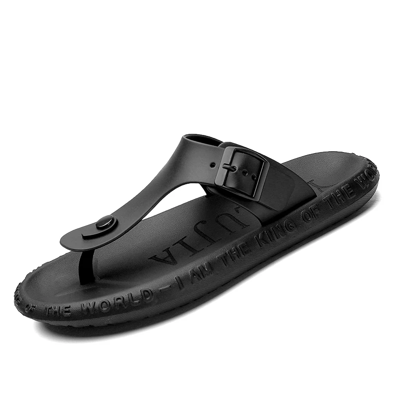 

Y109 Men Flip flop Shoe 2021 Summer PVC Outside Casual Walking Beach Shoes Comfortable Lightweight Sandals For Male Outdoor