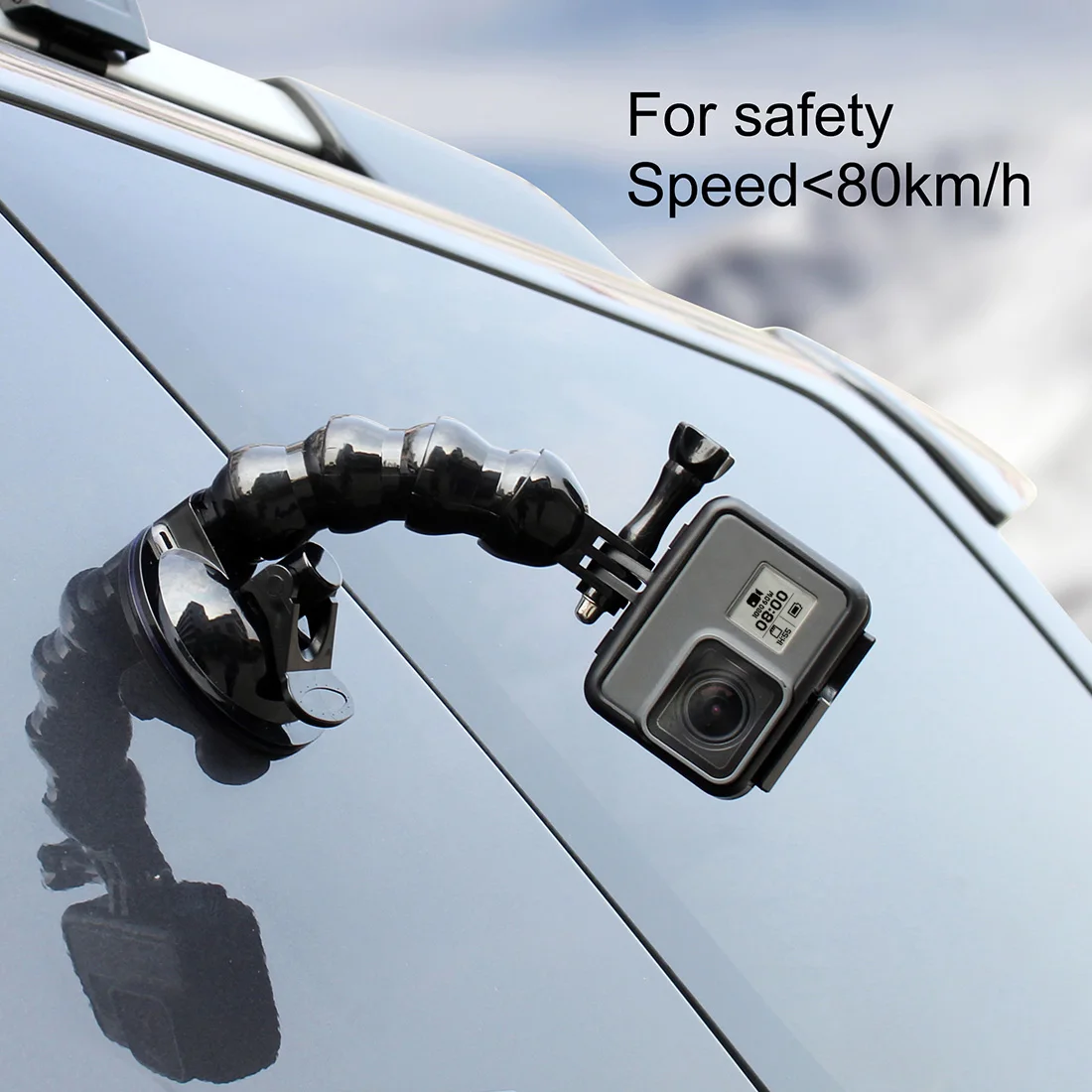 Гибкая присоска SOONSUN с держателем зажима для телефона 1/4 адаптер крепления GoPro Hero 9