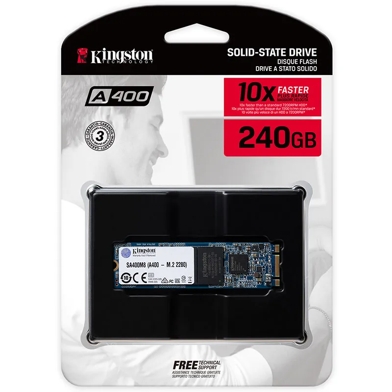 Внутренний твердотельный накопитель Kingston Pcie M.2 SSD 2280 A400 M2 PCI 120 ГБ 480 240 жесткий диск