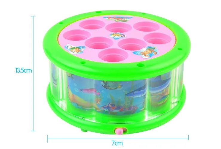 Electric Toy Electric Rotary Underwater World Music Parent-child Fishing Toys Educational Battery Operated Sounding Unisex 2021
