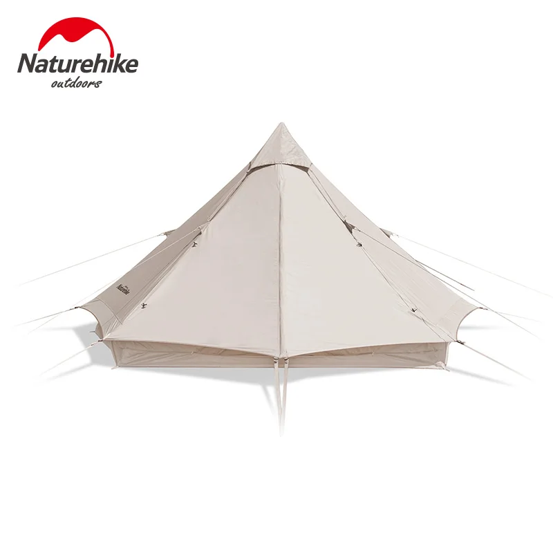 Naturehike 3-4 человек хлопок Пирамида палатка осветляет-6 4 смешивания дышащий