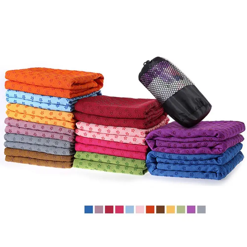 2019 Новинка 183*63 см портативное Полотенце Для Йоги Нескользящие впитывают воду