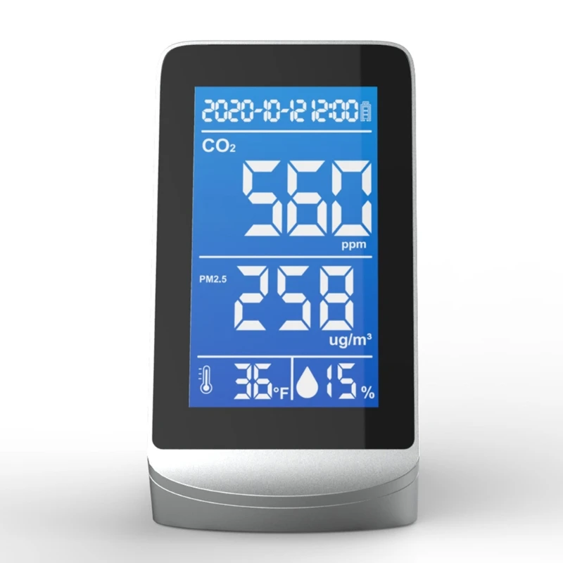 

DM72D 4.3" Display Screen Air Quality Monitor Detector CO2 Meter Monitor CO2 Carbon Dioxide Sensor Temperature Humidity
